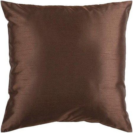 SURYA Surya Rug HH040-2222P Square Chocolate Decorative Poly Fiber Pillow 22 x 22 in. HH040-2222P